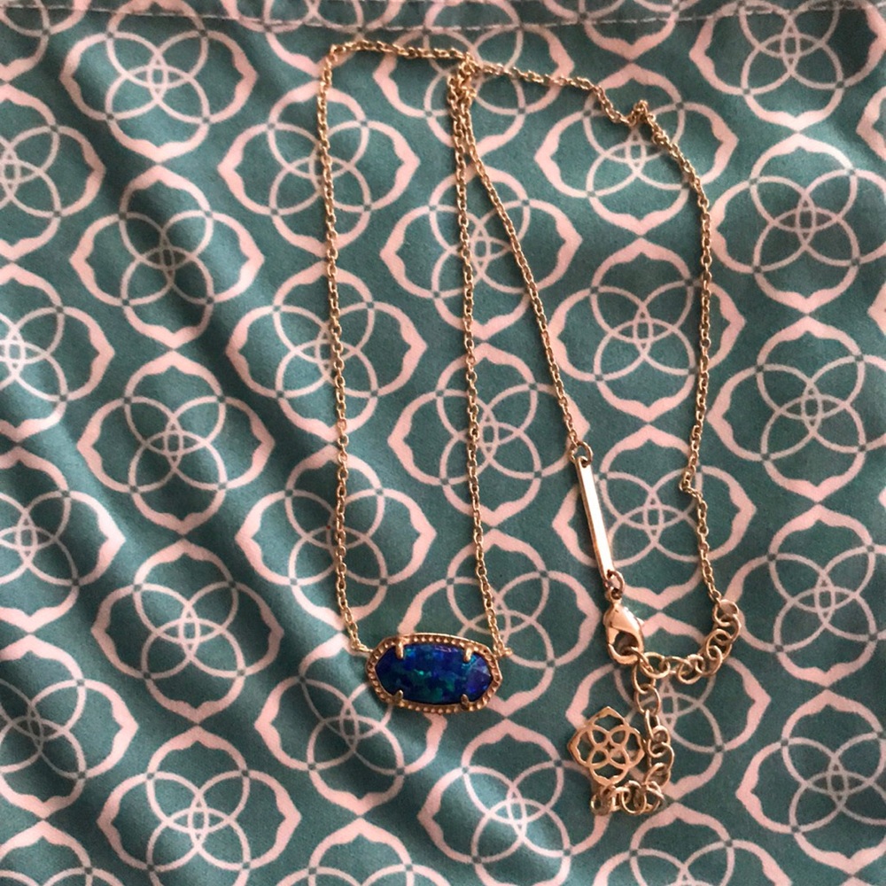 Kendra Scott blue necklace